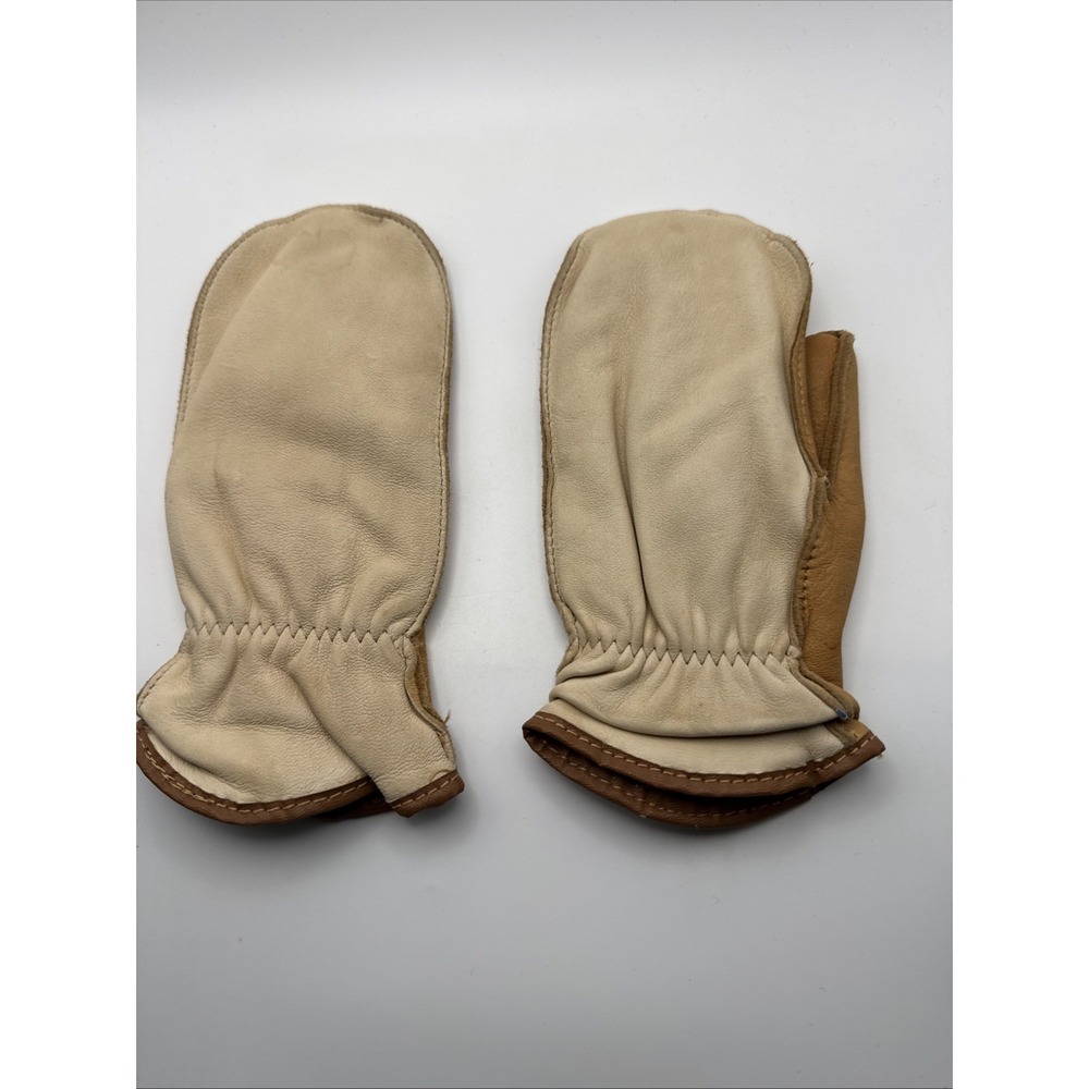 Snowfall Women's Leather Mittens Fleece-Lined Pairs 3.5 x 8 Inch - Picture 4 of 11